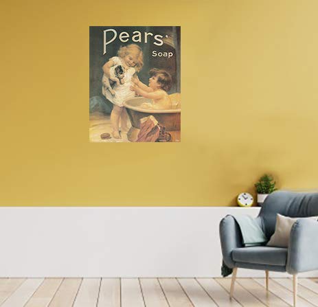 Vintage Pears Soap Ad Wall Decor Advertisement Picture Bathroom Art Print Poster (16x20)