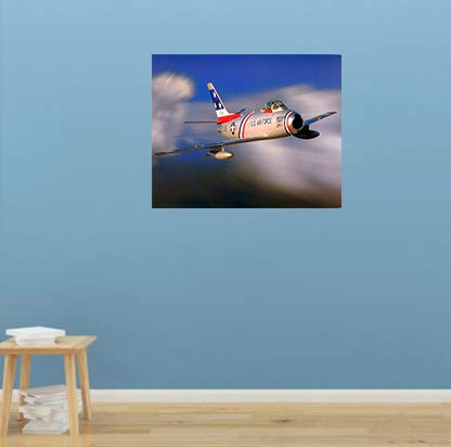 Military Aviation Picture F-86 Sabre Jet Aircraft Wall Décor Art Print Posters (16x20)