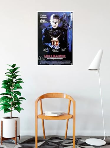 BUY ART FOR LESS Officially Licensed Clive Barkers-Hellraiser 1987 Horror Film 24 x 36 Inch Art Poster - Decorative Print - Poster Paper - Ready to Frame