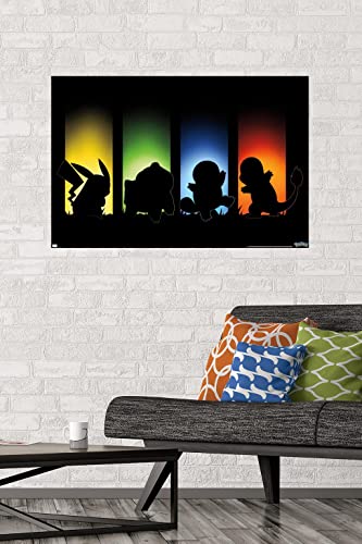 Trends International Pokémon - Shadows Wall Poster, 22.37" x 34.00", Unframed Version