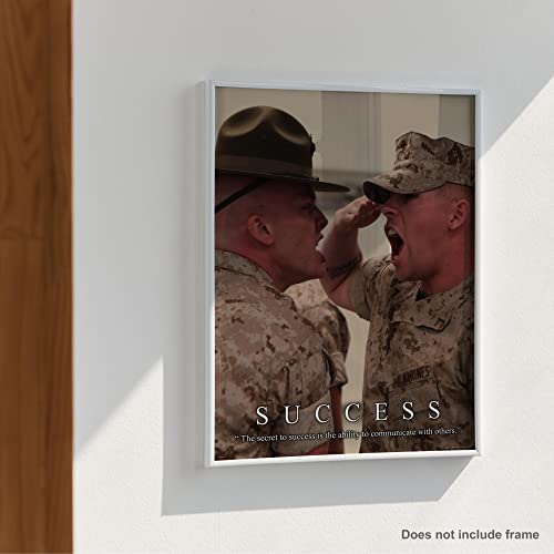 Military Motivational Poster Art Print 11x14 United States Marines Drill Instructor Infantry Soldier Sniper Tanks