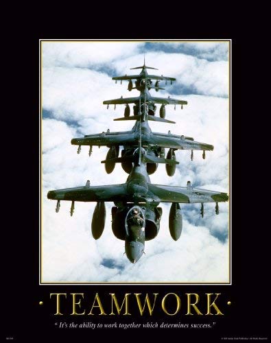 Military Motivational Poster Art Print 11x14 US Navy Air Force Fighter Jets Pilot Planes Academy