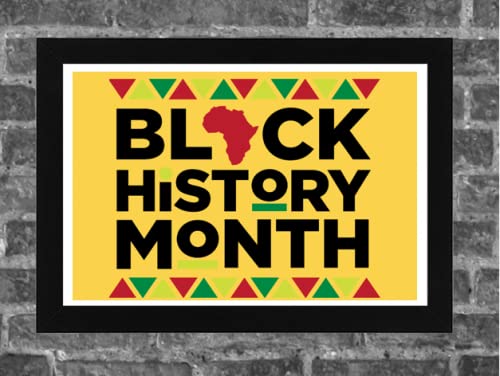 ShopHaven Black History Month Poster 1, 18" x 12" Print, African American History Poster Print, Black History Month Wall Art, Black Art
