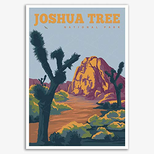 xtvin Joshua Tree National Park America Vintage Travel Poster Art Print Painting Home Decoration Gift