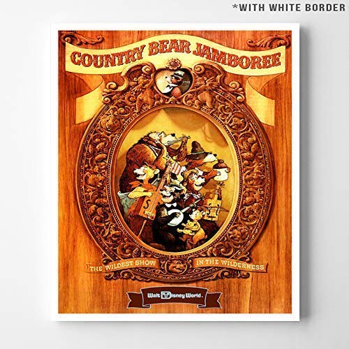 Disneyland World Country Bear Jamboree Wall Art Poster Home Decor Print Vintage Artwork Reproduction - Unframed
