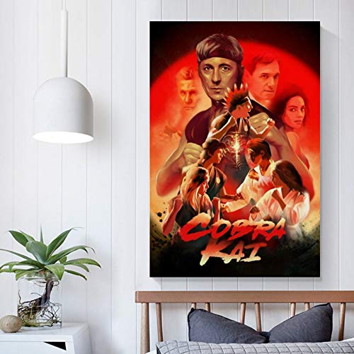 Cobra Kai Posters Canvas Art Poster and Wall Art Picture Print Modern Family Bedroom Decor Posters 12x18inch(30x45cm)