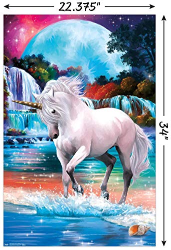 Trends International PD Moreno - Fine Art - Unicorn Wall Poster, 22.375" x 34", Unframed Version