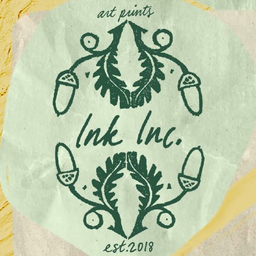 Ink Inc. Vintage Museum Posters Abstract Floral Prints | Gallery Wall Eclectic Boho Décor | Set of 6 8x10 Unframed