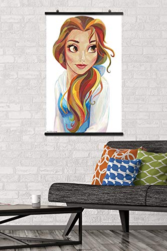 Trends International Disney Beauty And The Beast - Belle - Stylized Wall Poster, 22.375" x 34", Poster & Mount Bundle