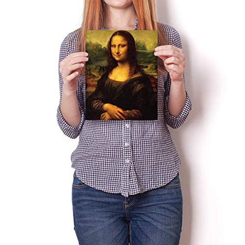 Inspired Posters - Leonardo da Vinci - Mona Lisa Decorative Wall Art Poster - Modern Home Decor - Motivational Posters - UV Print 8x10 Poster