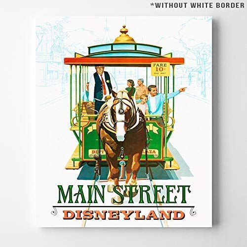 Disneyland Main Street Wall Art Poster Home Decor Print Vintage Artwork Reproduction - Unframed