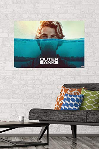 Trends International Netflix Outer Banks-Water Wall, 22.375 in x 34 in, Poster & Mount Bundle