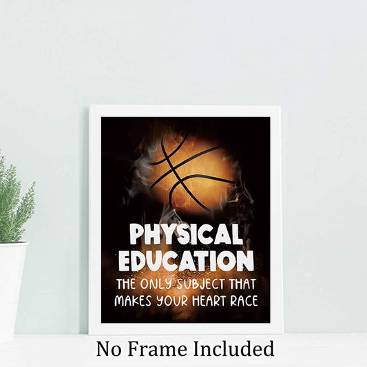 TANXM Sports poster - Colorful Sport Inspirational Quote Art Print,Boys room decor - Sports Classrooms education wall art,Set of 4 (8”X 10” , No Frame