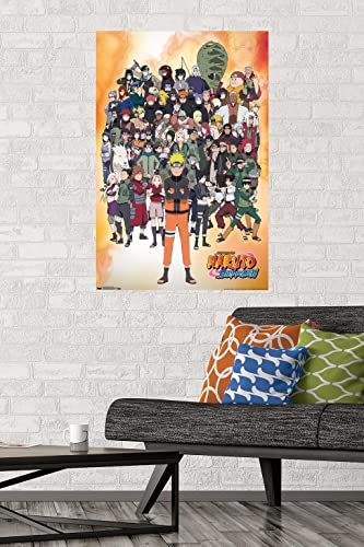 Trends International Naruto Shippuden - Group Wall Poster, 22.375" x 34", Unframed Version