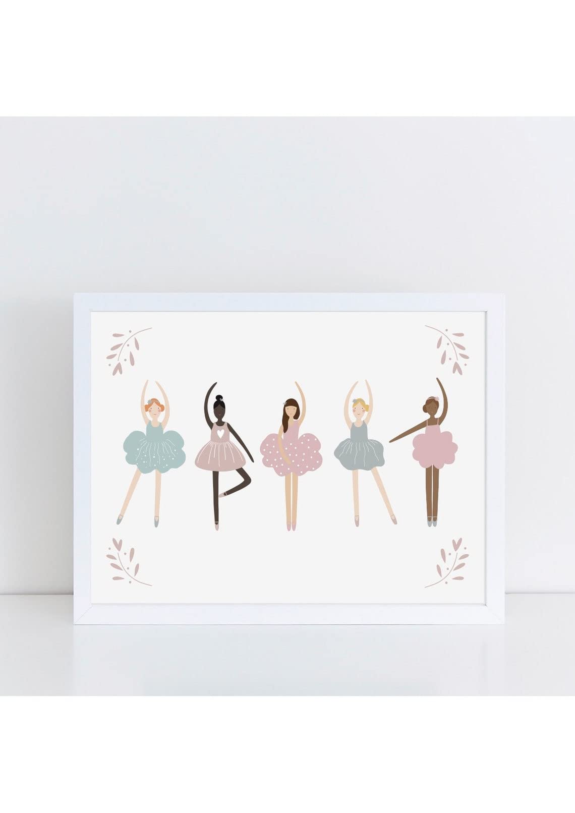 ShopHaven Ballerinas Poster- Ballet Print - Girl's Room Wall Art Decor, Wall Art Print for Home, Bedroom, Nursery, Gift - 11x14 Poster Print - Unframed