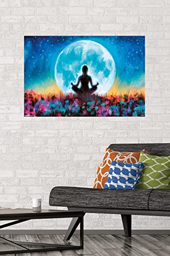 Trends International PD Moreno - Fine Art - Yoga Moon Wall Poster, 22.375" x 34", Unframed Version