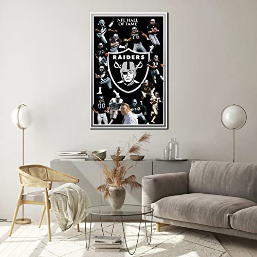 Las Vegas City Sports Raiders Football Poster American Football Sports Canvas Printed Wall Decoration Art Living Room Artwork Poster Bedroom Living Room Decoration Painting (No Frame,8x12inch)