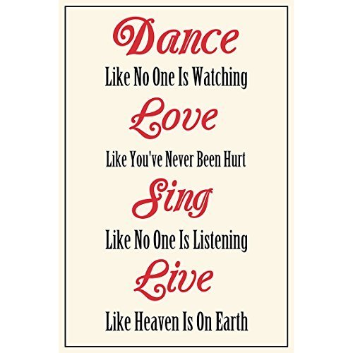 Meishe Art Modern Poster Print Inspirational Quotes Phrases Motivational Dance Like No One Is Watching Love Like You've Never Been Hurt Home Wall Decor