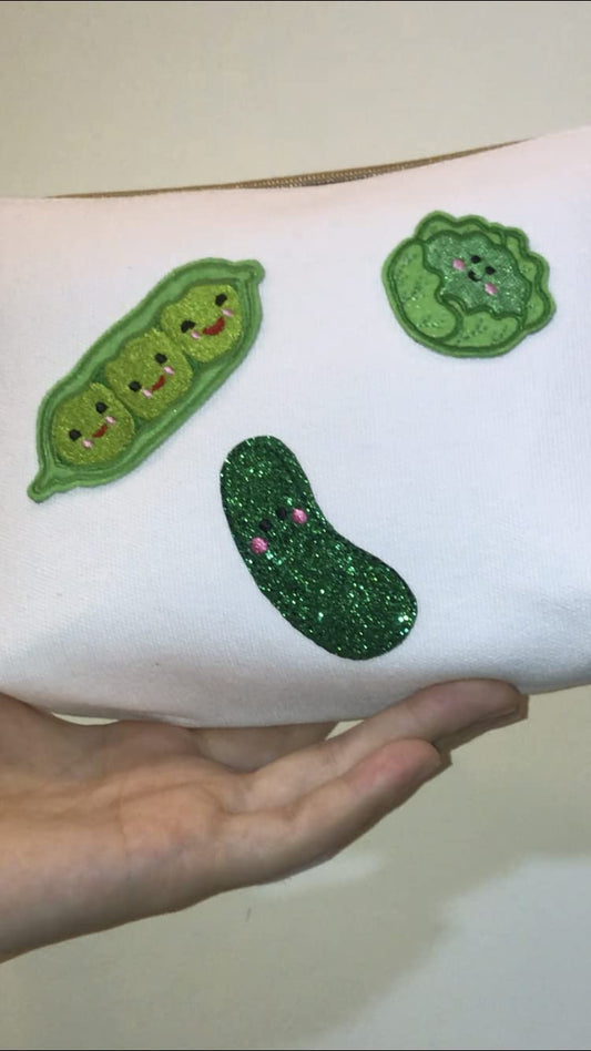 ROCKAPATCH Lettuce Vegetables Food Embroidered Iron On Patch Mini Size