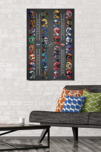 Trends International NHL League - Masks 22 Wall Poster, 22.375" x 34", Unframed Version