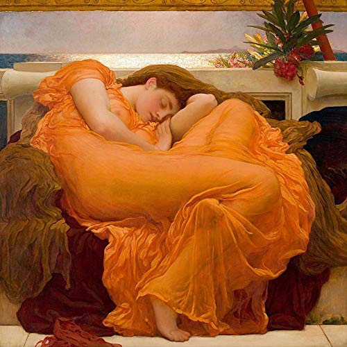 Posterazzi Collection Leighton Frederic Poster Print by Flaming June (12 x 12)
