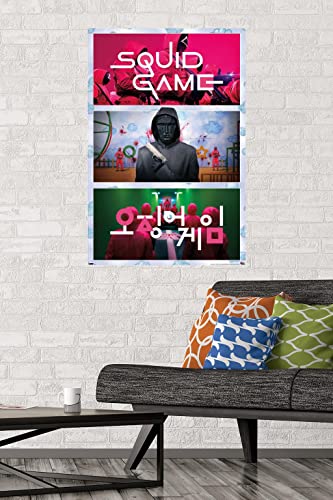 Trends International Netflix Squid Game - Collage Wall Poster, 22.375" x 34", Unframed Version