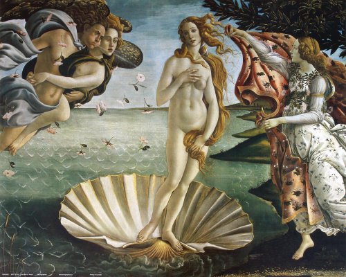 EuroGraphics The Birth of Venus by Sandro Botticelli Fine Art Print Poster (20 x 16)for Dining Room