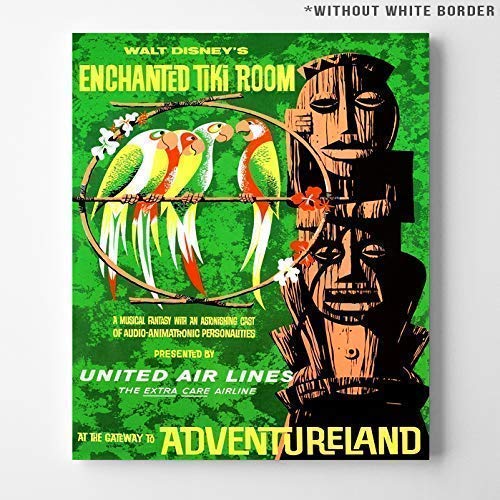Disneyland Enchanted Tiki Room Adventureland Wall Art Poster Home Decor Print Vintage Artwork Reproduction - Unframed