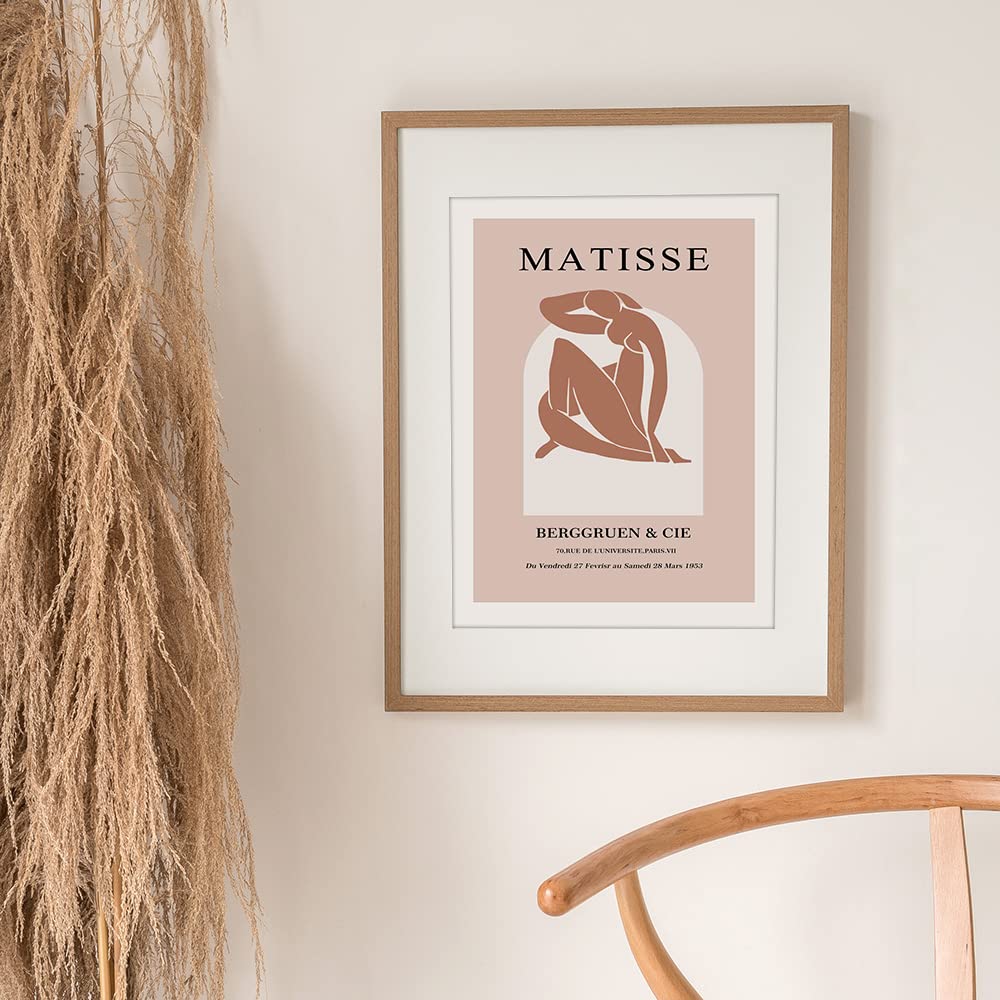 Canssape Set of 6 Henri Matisse Wall Art Prints, 8"×10" Abstract Matisse Cutouts Poster for Room Decor Aesthetic, Pink Drawing Pictures Canvas Wall Decor Unframed