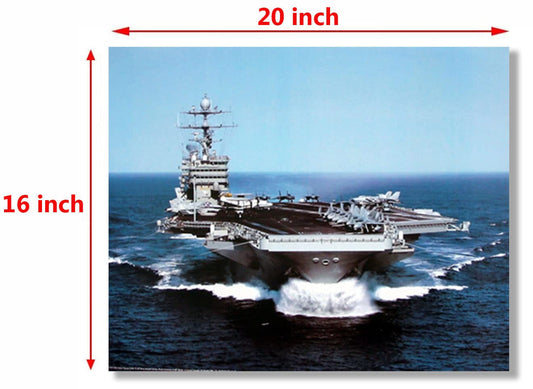 Wall Decor USS Harry Truman US Navy Aircraft Carrier Art Print Poster (16x20)
