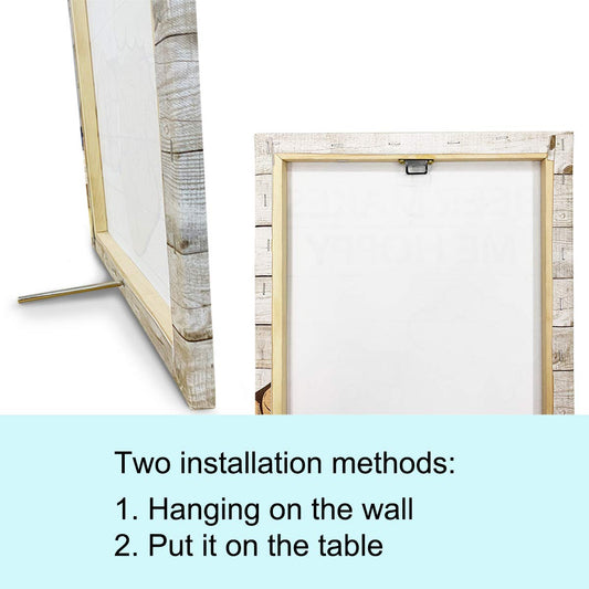 Yuzi-n Inspirational She is Strong Print Poster Painting Canvas Wall Art & Tabletop Decoration Home Office Artwork for Woman, Easel & Hanging Hook 12x15Inch