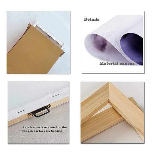 Canvas Wall Art for Living Room Inspirational Wall Art Pink Motivational Poster Office Wall Decor for Bedroom Bathroom Decor Canvas Print Framed Art best bless