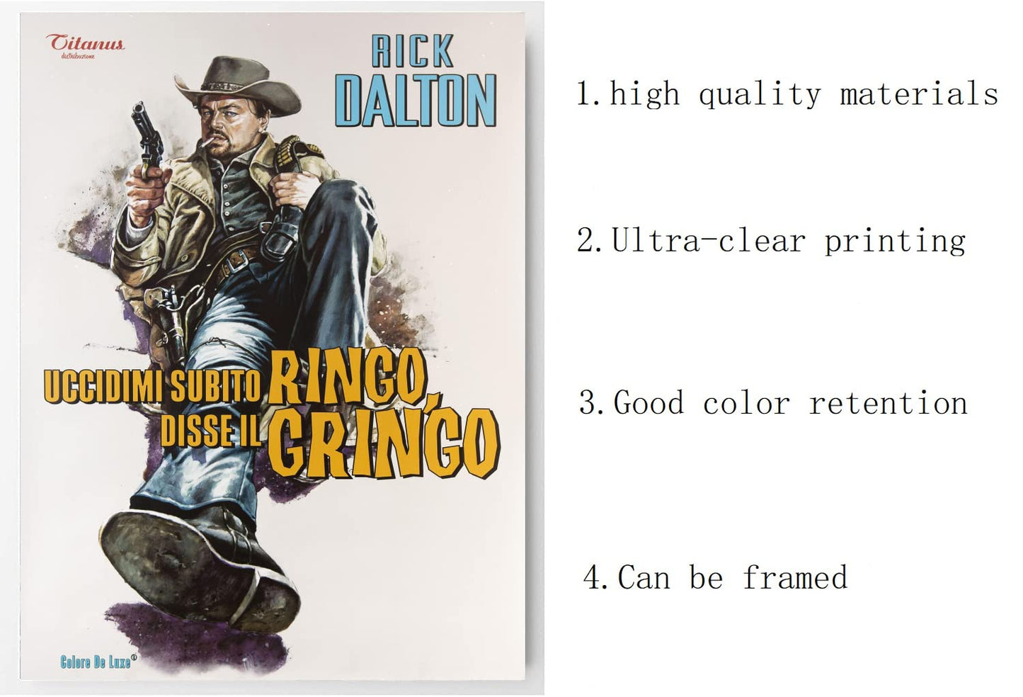 Rick Dalton Leonardo DiCaprio Once Upon A Time Cowboy Art Poster 16''x20'' Unframed Poster Print (A)