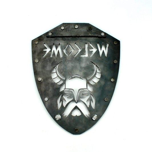 Viking Shield Welcome Sign, Medieval wall decor, Viking Shield, Medieval Armor, Door Sign, Medieval Art