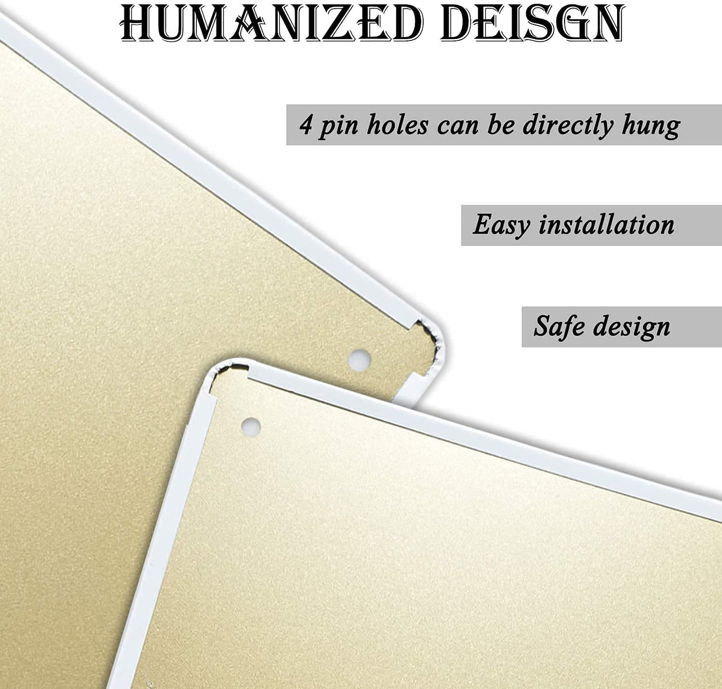 HOUVSSEN Metal Sign Christmas Wall Art Printing Halloween Poster Set 8x12inch