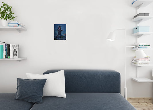 Jurassic Kitty Dinosaur Cat by Vincent Hie Park Movie Poster Parody Cat Poster Funny Wall Posters Kitten Posters for Wall Funny Cat Poster Big Cats Posters Thick Paper Sign Print Picture 8x12