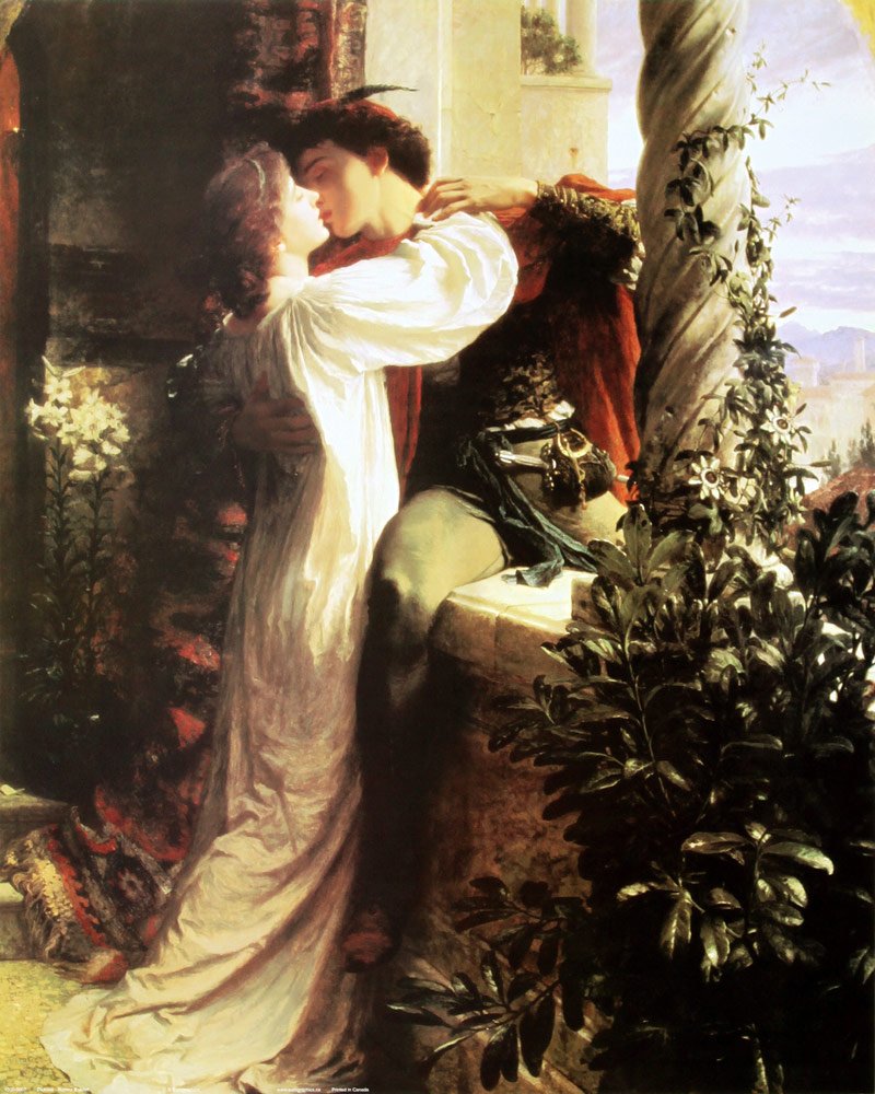 Romeo and Juliet by Sir Francis Bernard Dicksee Fine Art Print Poster (16 x 20)