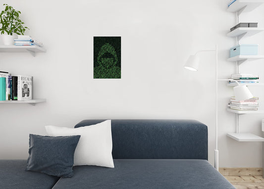 Hacker Poster Binary Code Decor Computer Cybersecurity Coder Matrix Decorations Technology Coding Tech Cool Wall Decor Art Print Poster 12x18