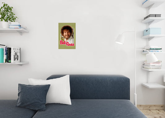 Bob Ross Retro Portrait Green Bob Ross Poster Bob Ross Collection Bob Art Painting Happy Accidents Motivational Poster Funny Bob Ross Afro and Beard Cool Wall Decor Art Print Poster 12x18