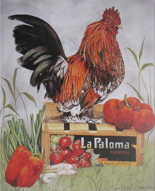 Rooster Chicken Farm Animal Four 8x10 Set Picture Kitchen Wall Decor Art Print Posters