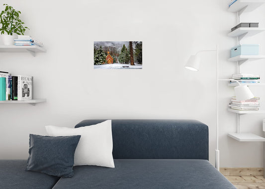 Yosemite Valley Chapel in Winter Yosemite National Park Photo Photograph Cool Wall Decor Art Print Poster 18x12