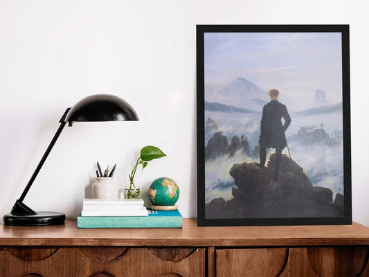 Wanderer Above The Sea of Fog 1818 by Caspar David Friedrich Museum Art Print Poster Classy Classic Vintage Retro Aesthetic Modern Wall Decor Picture Bedroom Cool Wall Decor Art Print Poster 12x18