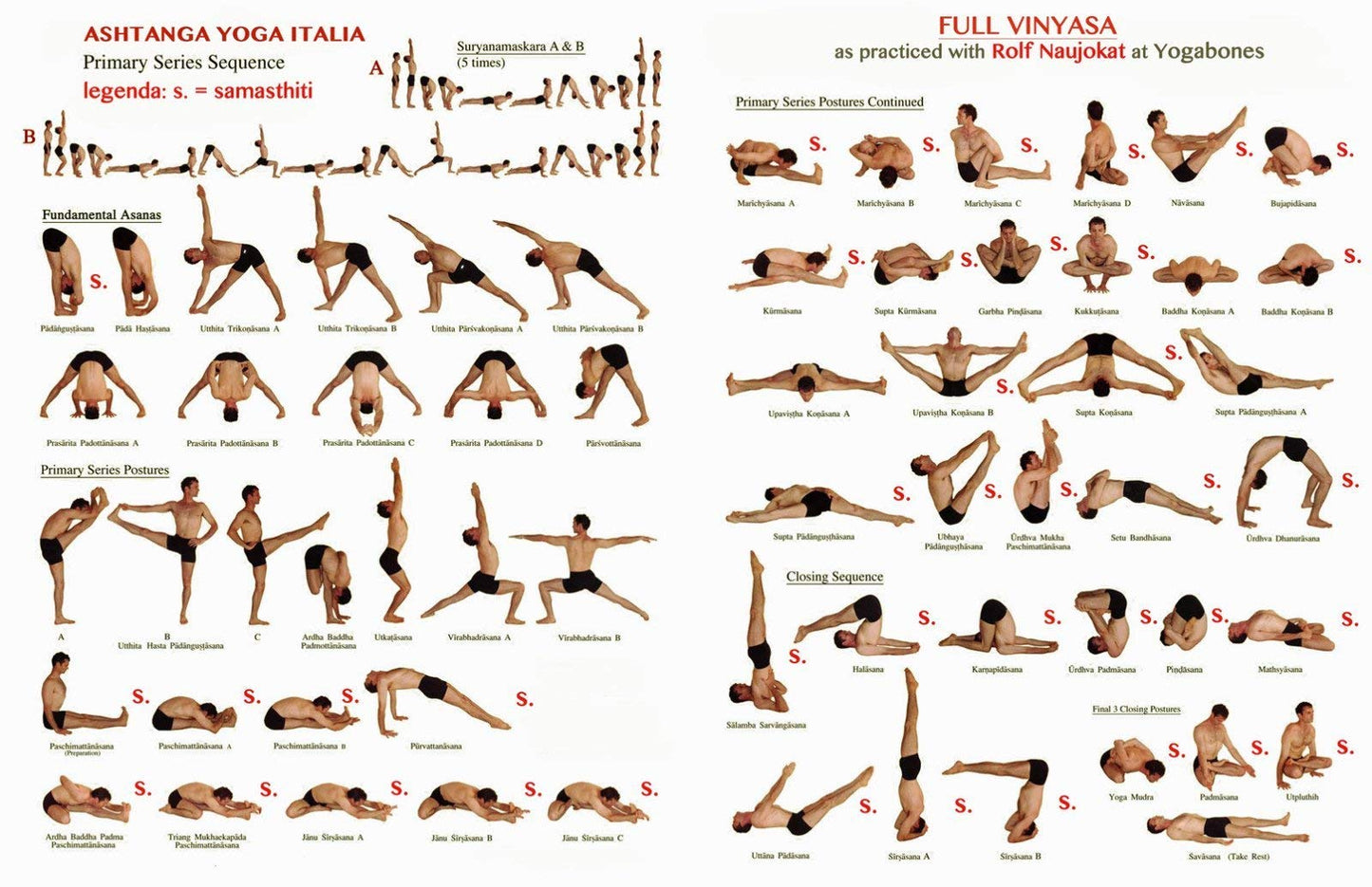 Yoga Ashtanga Fabric Cloth Rolled Wall Poster Print -- Size: (36" x 24" / 20" x 13")