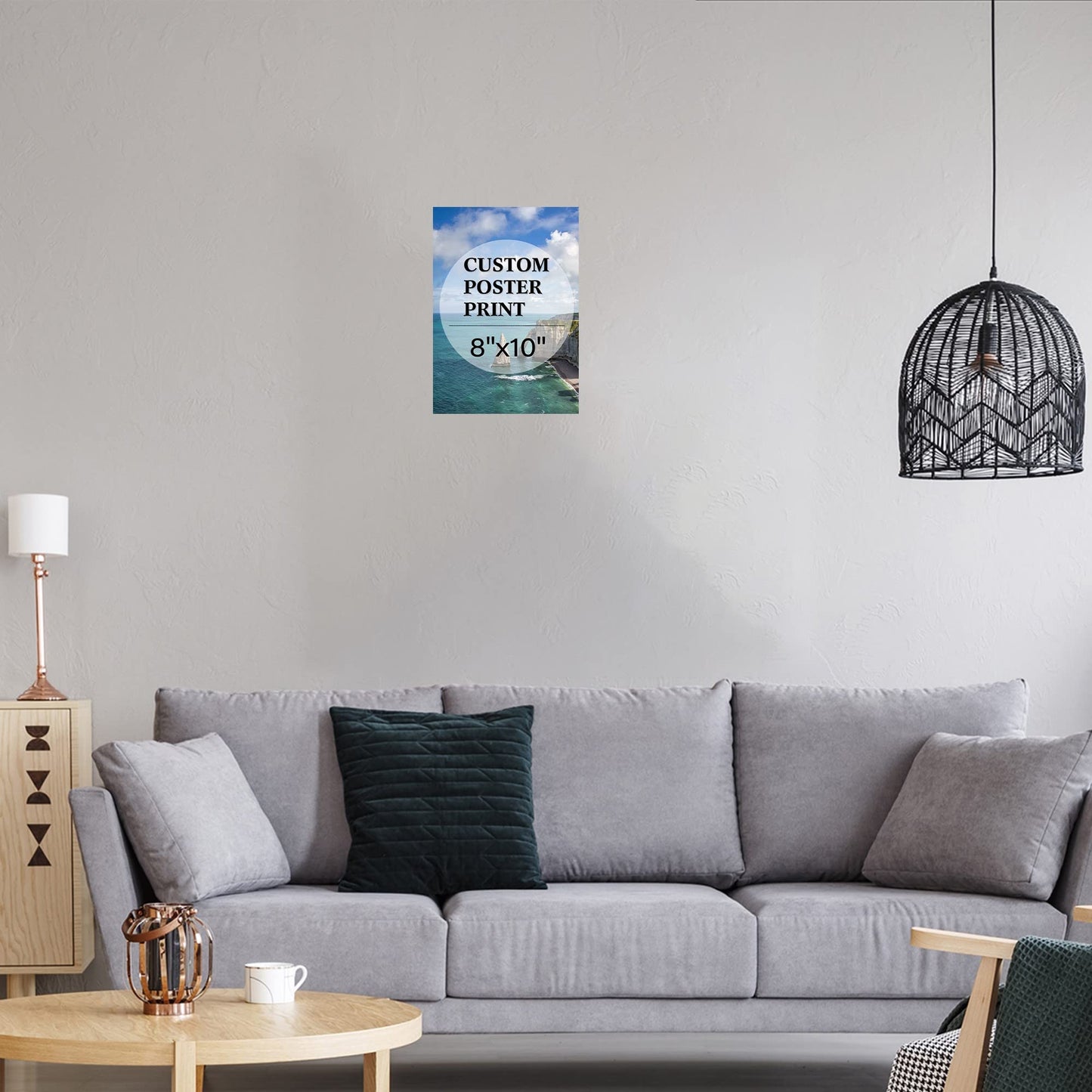 TIME TREE Upload Your Photo Custom Personalized Photo to Poster Printing Home Decor Wall Art Prints (Unframed, 8"x10")