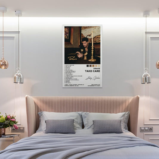 Take Care Album Cover Posters Music Posters Rapper Posters for Room Aesthetic Canvas Wall Art Prints for Wall Decor Room Decor Bedroom Decor Gifts 12x18inch(30x45cm) Unframe-style