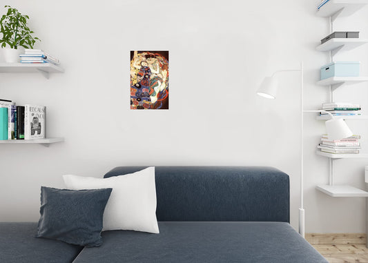 Gustav Klimt The Virgin 1913 Art Nouveau Symbolism Painting Evolution Womanhood Famous Cool Wall Decor Art Print Poster 12x18