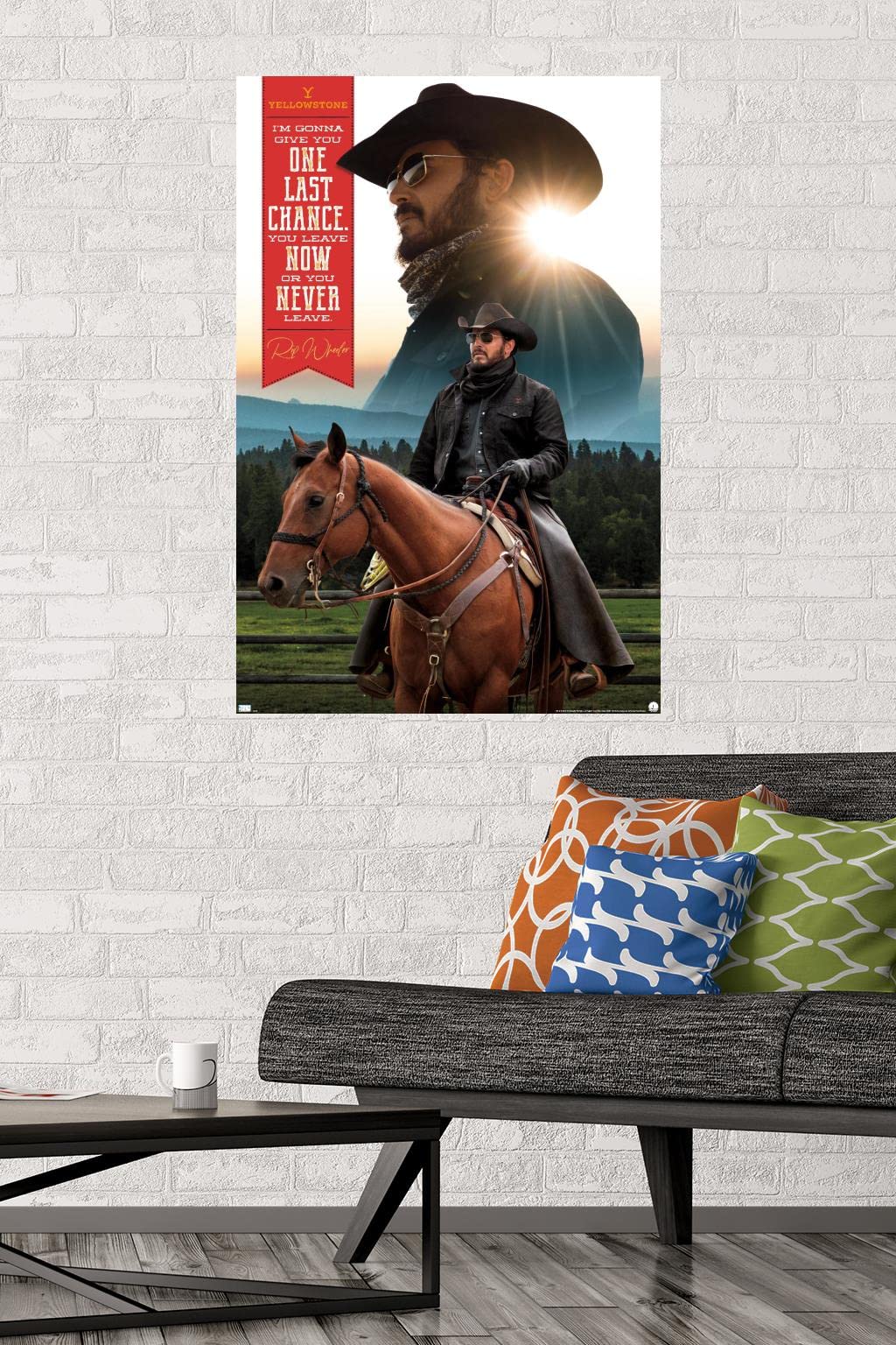 Trends International Yellowstone - Rip Wall Poster, 22.37" x 34.00", Unframed Version