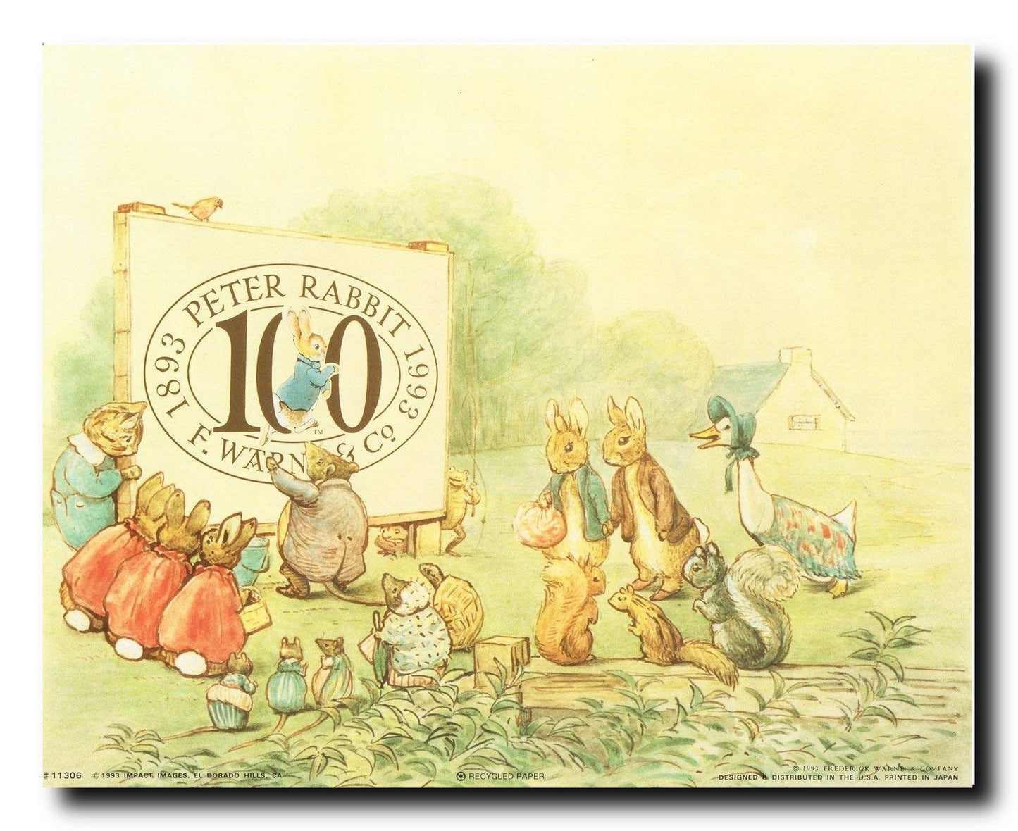 The Tale of Celebrating 100 Years of Peter Rabbit Beatrix Potter Kids Room Art Print Poster (16x20)