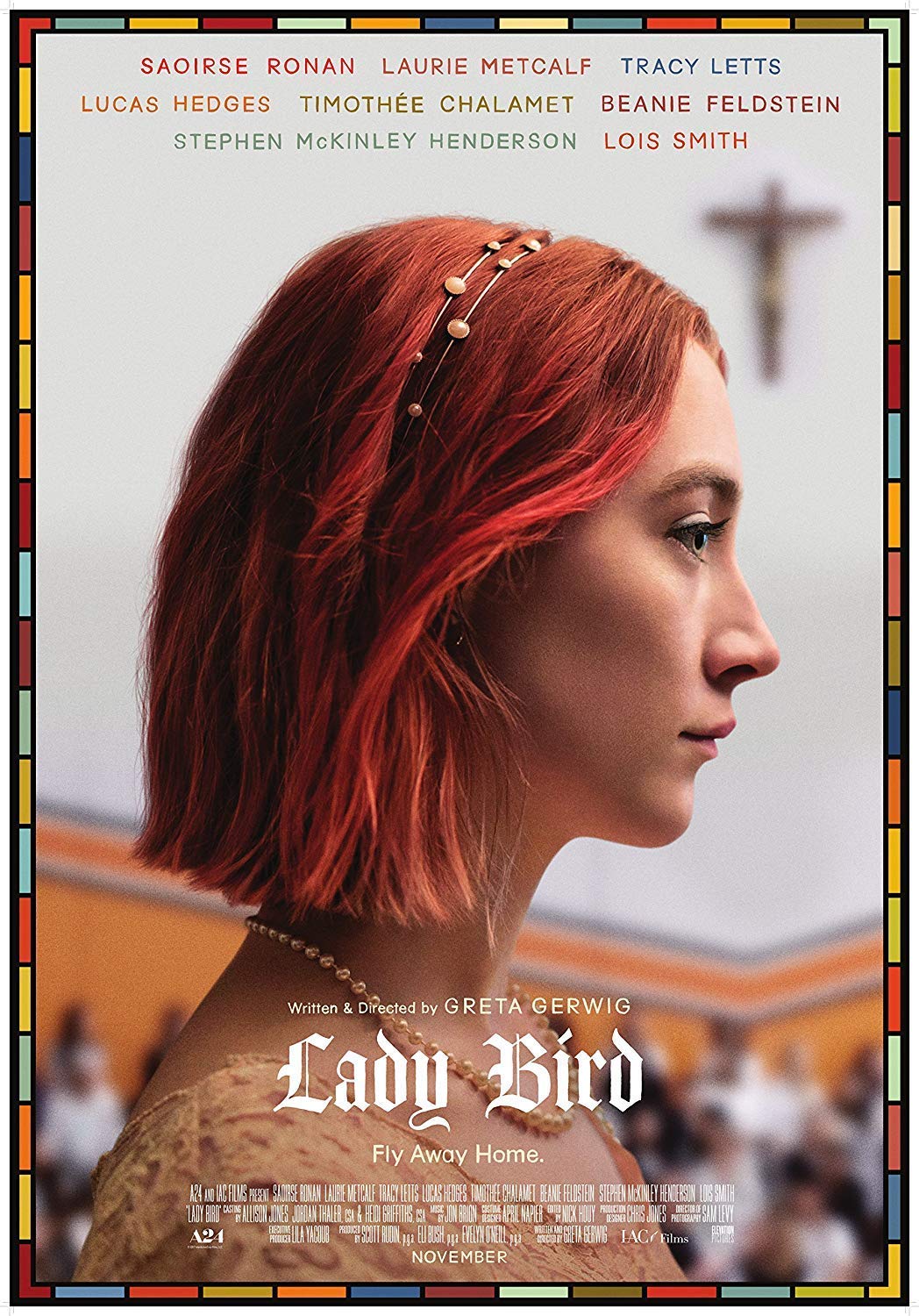 Lady Bird Movie Poster Limited Print Photo Saoirse Ronan, Timothée Chalamet, Odeya Rush Size 11x17#1