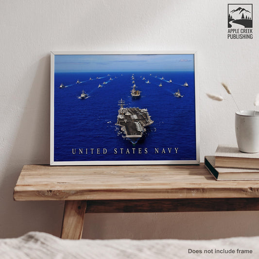 Apple Creek Military Motivational Poster Art Print 11x14 US Navy Ship Fighter Jets Pilot Planes Academy